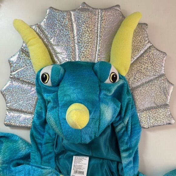 Hide & Eek Target Dinosaur One Piece Halloween Costume Triceratops - Toddler US - Picture 5 of 8